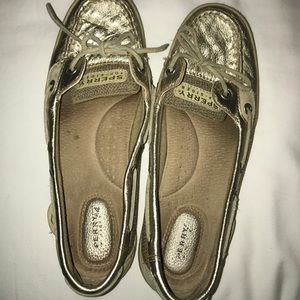 Sperry Boat Shoes Gold